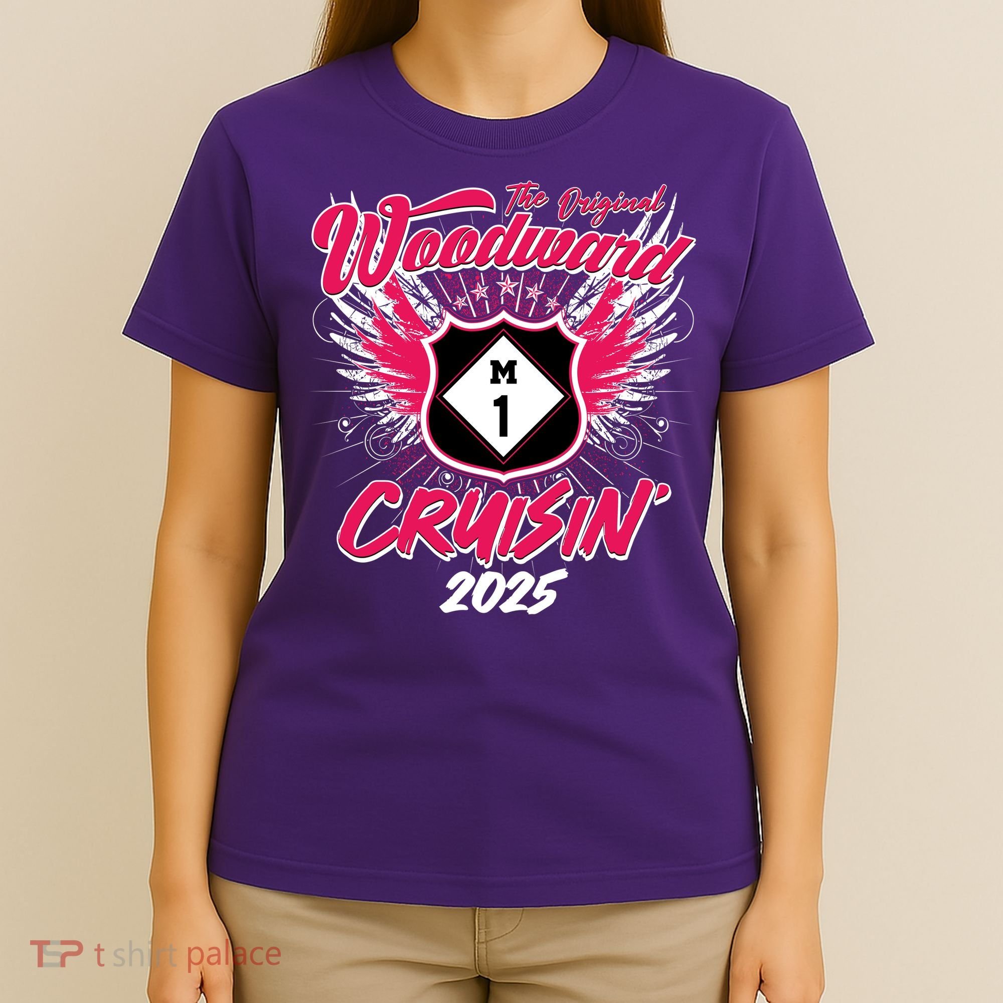 The Original Woodward Ave M1 Cruisin Wings 2025 T-Shirt