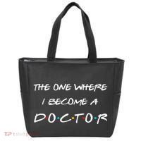 The One Where I Become A Doctor PhD MD EdD Graduation Gift Tote Bag thumb 0