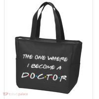 The One Where I Become A Doctor PhD MD EdD Graduation Gift Tote Bag thumb 3