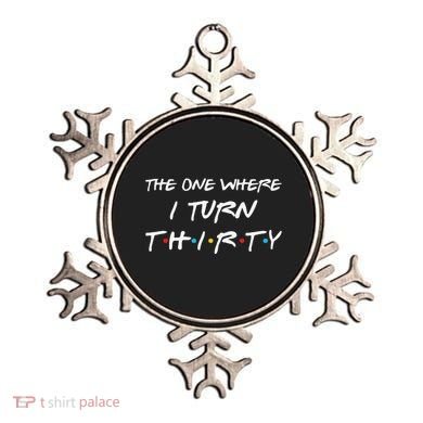 The One Where I Turn Thirty Funny 30th Birthday Party Gift Ornament