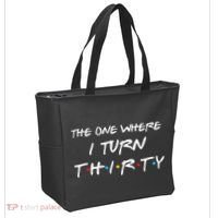 The One Where I Turn Thirty Funny 30th Birthday Party Gift Tote Bag thumb 2