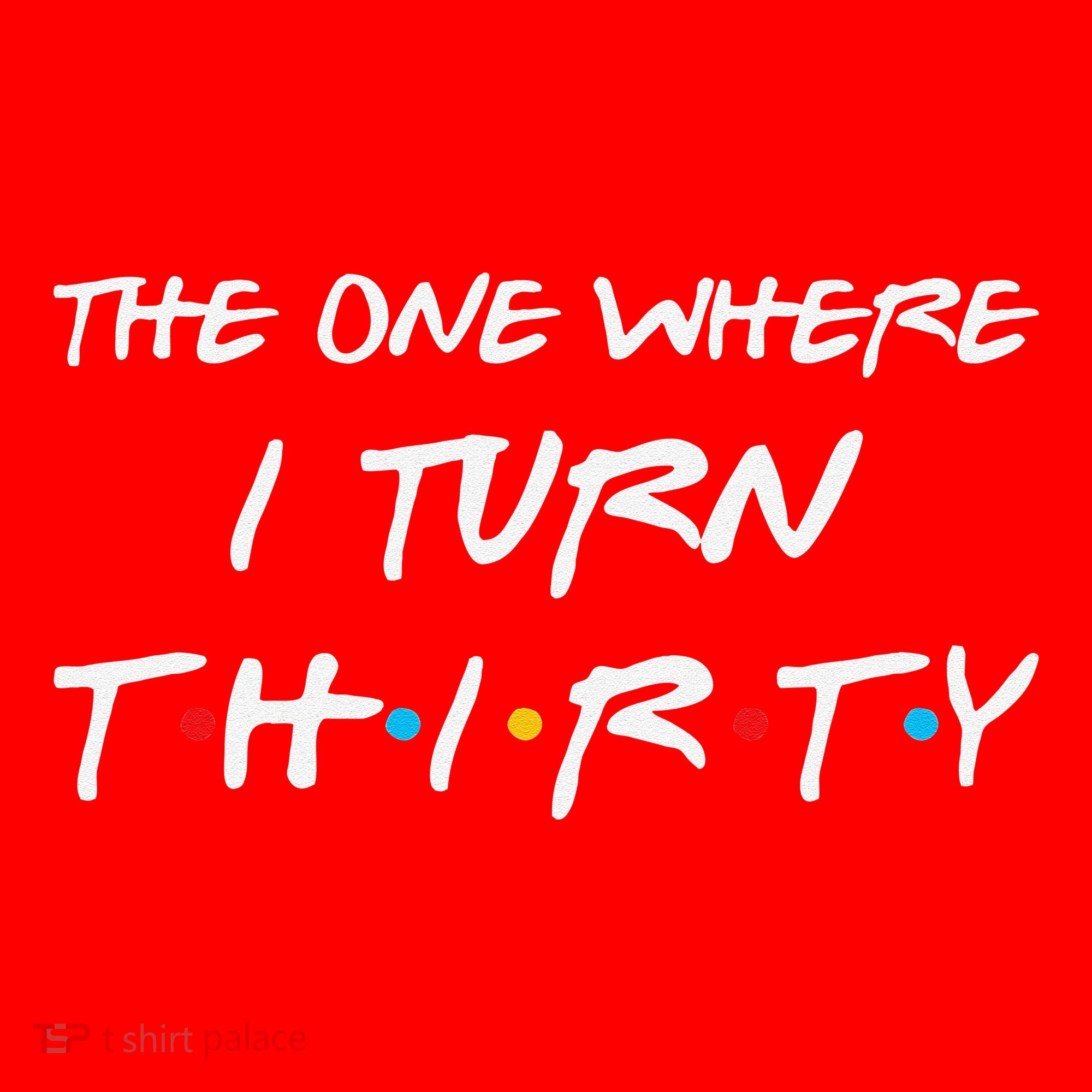 The One Where I Turn Thirty Funny 30th Birthday Party Gift Santa Hat