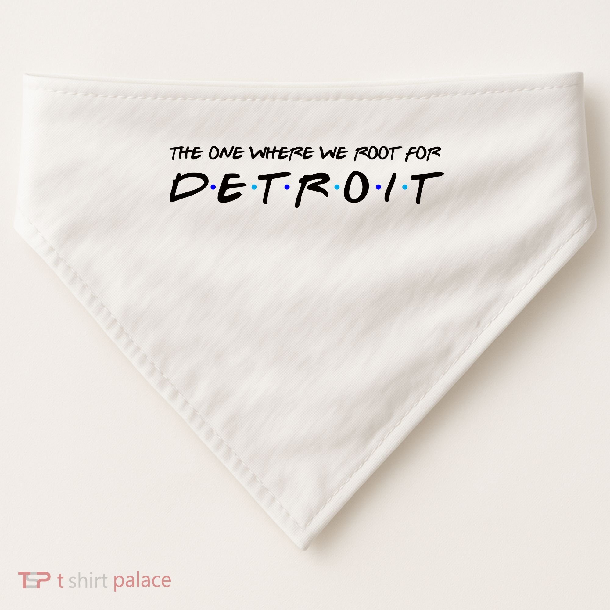 The One Where We Root For Detroit USA-Made Doggie Bandana