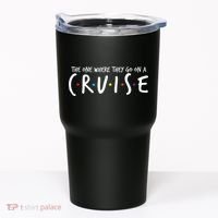 The One Where They Go On A Cruise-Family Cruise Vacation Tumbler thumb 0