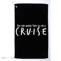 The One Where They Go On A Cruise-Family Cruise Vacation Golf Towel thumb 0