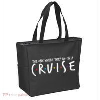 The One Where They Go On A Cruise-Family Cruise Vacation Tote Bag thumb 2