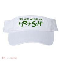 The One Where Im Irish Funny St Patricks Day Visor thumb 0