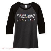 The One Where Paula Turns Fifty Women's Tri-Blend 3/4-Sleeve Raglan Shirt thumb 0