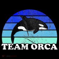 Team Orca Whale Orcas Sea Ocean Retro Sunset Mousepad thumb 1