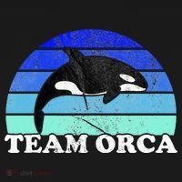 Team Orca Whale Orcas Sea Ocean Retro Sunset Toddler Hoodie thumb 2