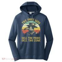 The Ones Who Sell The Panic Sell The Cure Plague Doctor Performance Fleece Hoodie thumb 0