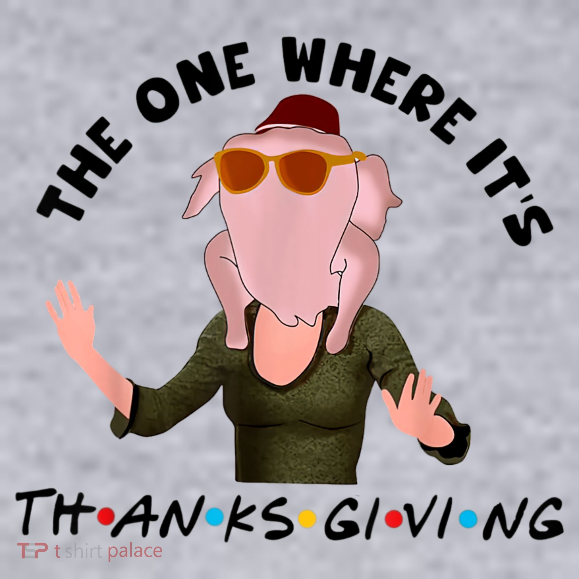 The One Where It's Thanksgiving Friends Monica Turkey Head Women's Sweatshirt