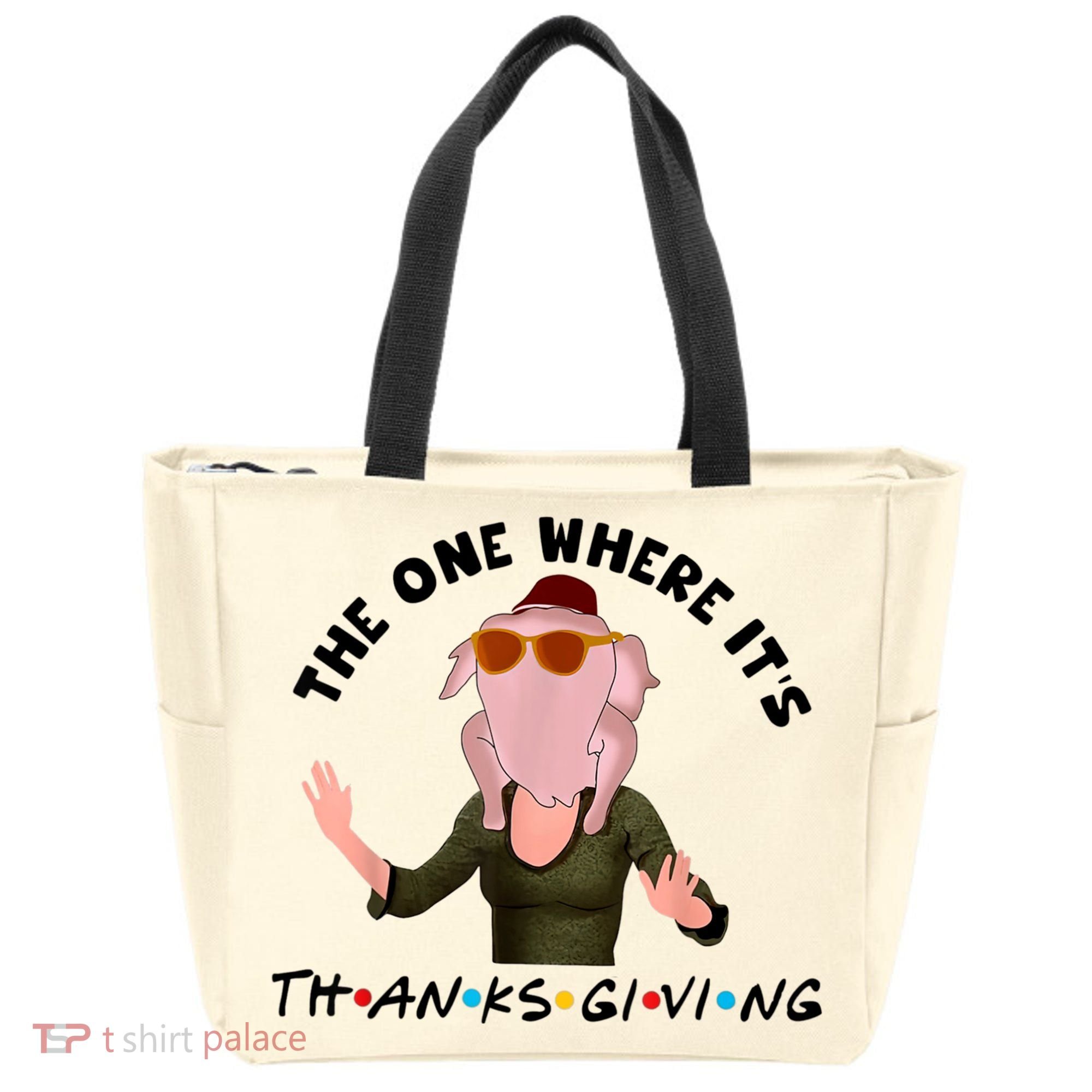 The One Where It's Thanksgiving Friends Monica Turkey Head Tote Bag