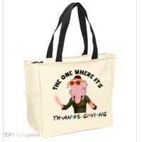 The One Where It's Thanksgiving Friends Monica Turkey Head Tote Bag thumb 2