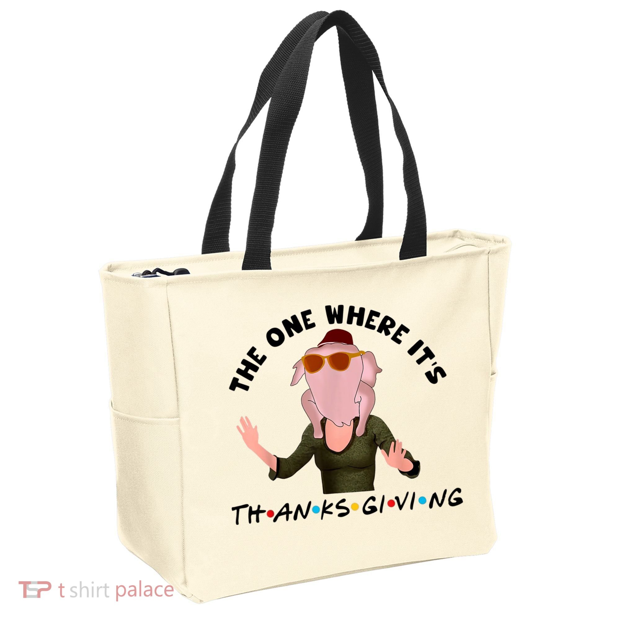 The One Where It's Thanksgiving Friends Monica Turkey Head Tote Bag