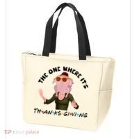 The One Where It's Thanksgiving Friends Monica Turkey Head Tote Bag thumb 3