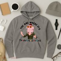 The One Where It's Thanksgiving Friends Monica Turkey Head Hoodie thumb 3