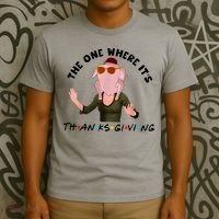 The One Where It's Thanksgiving Friends Monica Turkey Head T-Shirt thumb 3