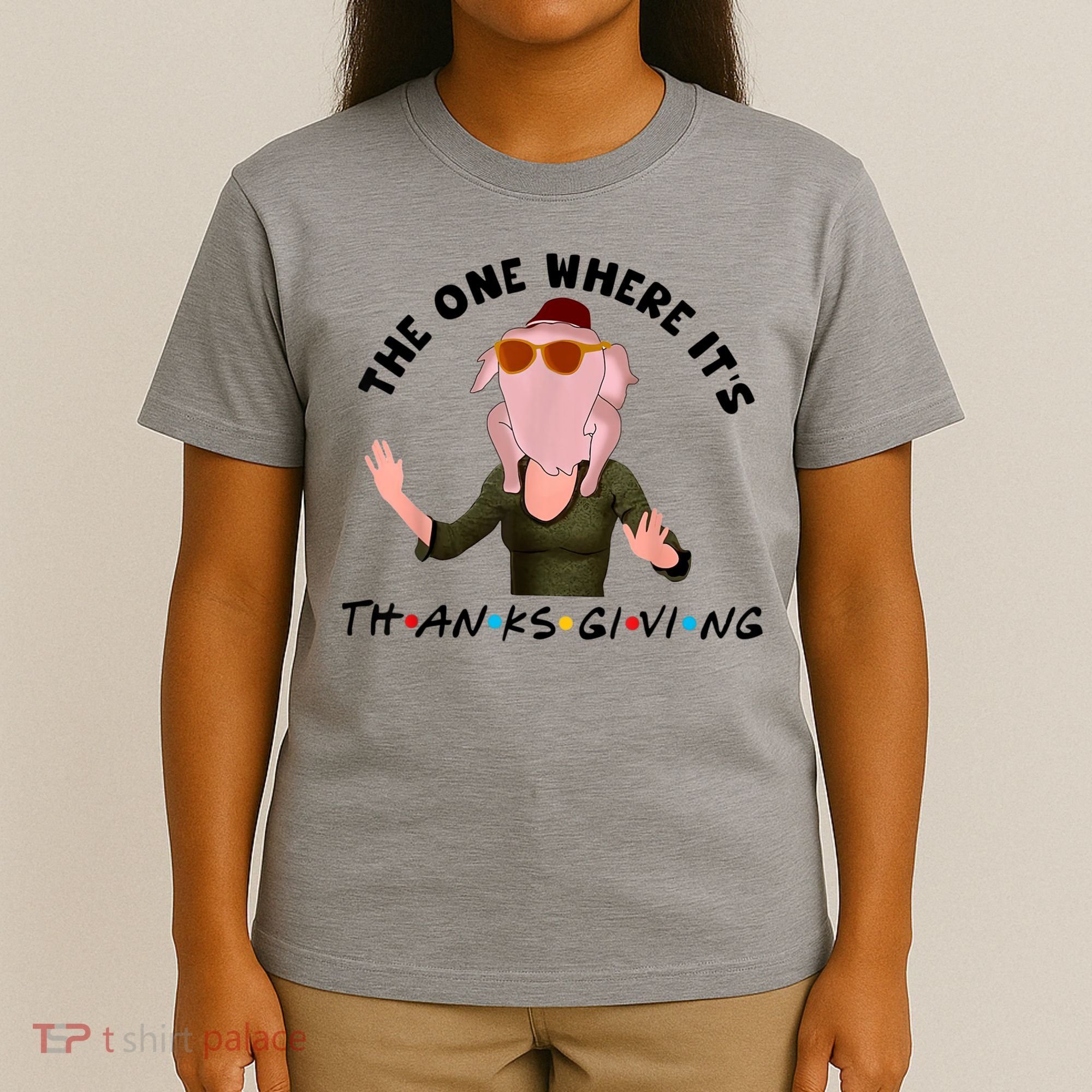The One Where It's Thanksgiving Friends Monica Turkey Head T-Shirt