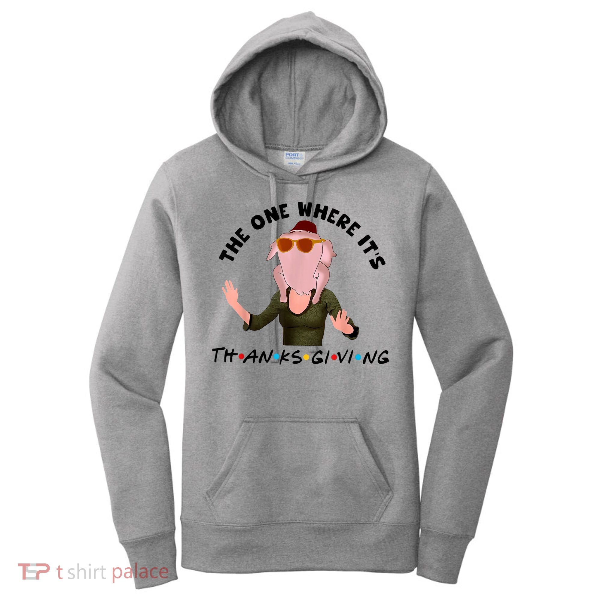 The One Where It's Thanksgiving Friends Monica Turkey Head Women's Hoodie
