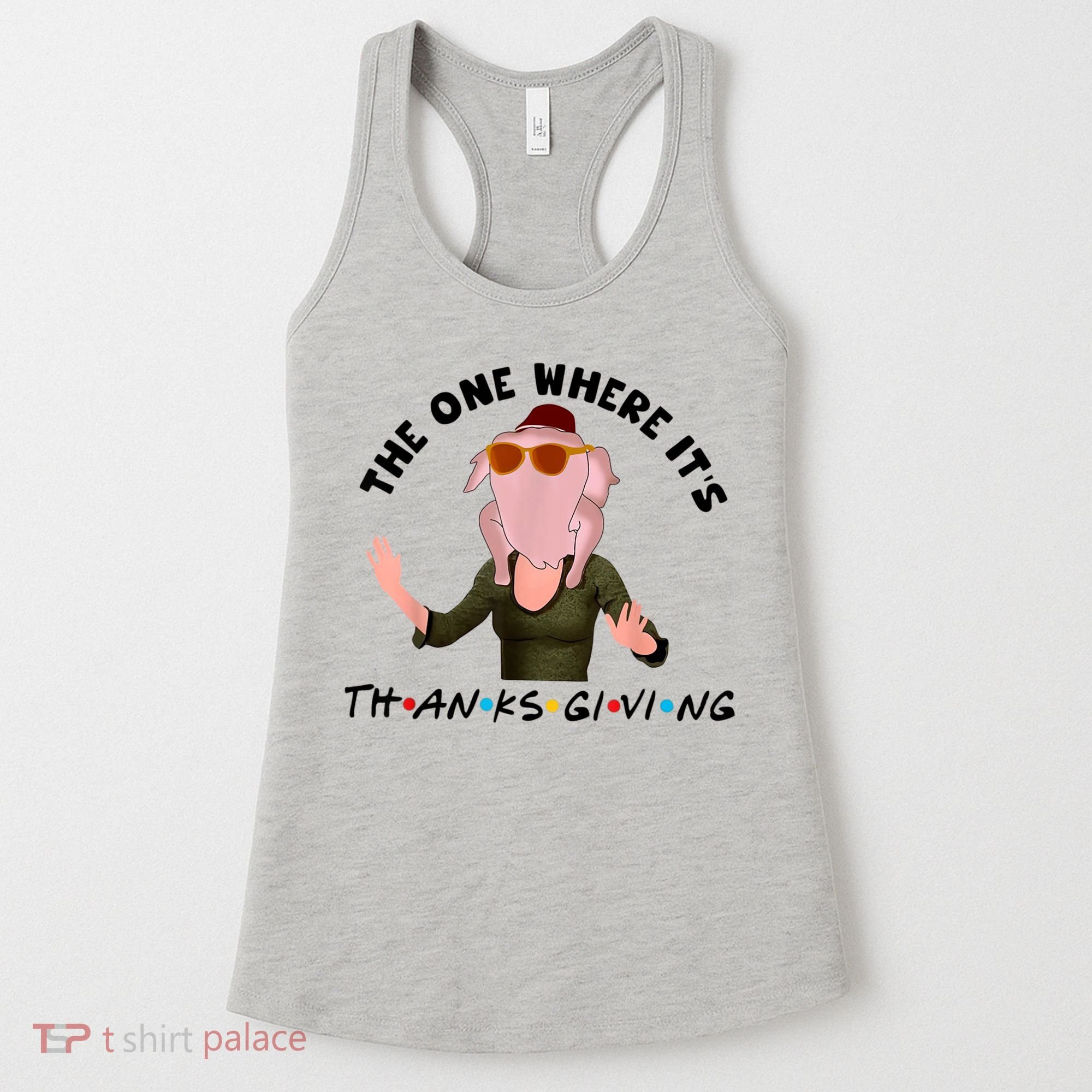 The One Where It's Thanksgiving Friends Monica Turkey Head Women's Tank Top