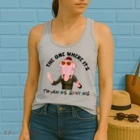 The One Where It's Thanksgiving Friends Monica Turkey Head Women's Tank Top thumb 2