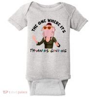 The One Where It's Thanksgiving Friends Monica Turkey Head Baby Bodysuit thumb 0