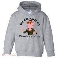 The One Where It's Thanksgiving Friends Monica Turkey Head Toddler Hoodie thumb 0