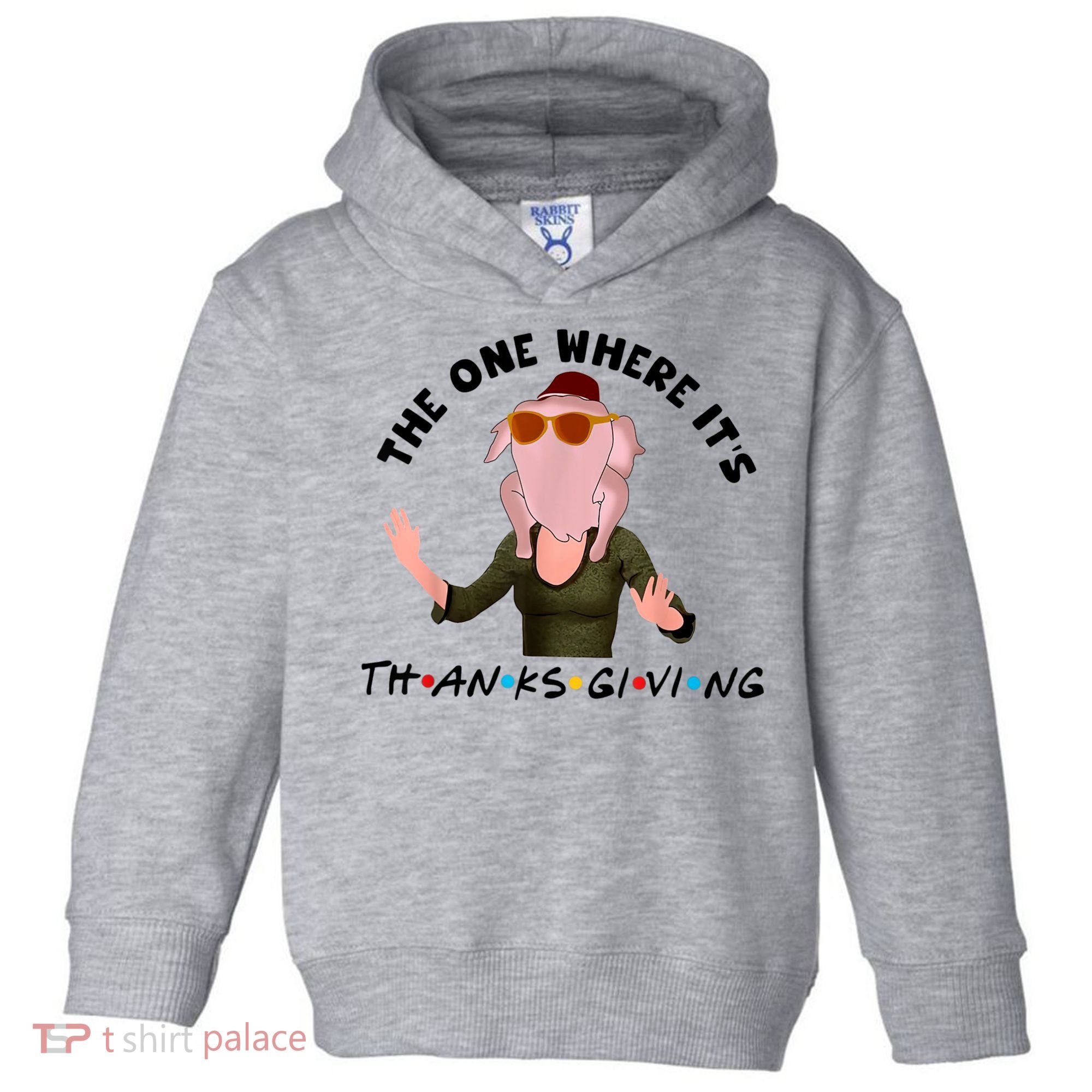 The One Where It's Thanksgiving Friends Monica Turkey Head Toddler Hoodie