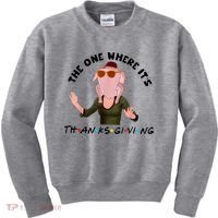 The One Where It's Thanksgiving Friends Monica Turkey Head Kids Sweatshirt thumb 0