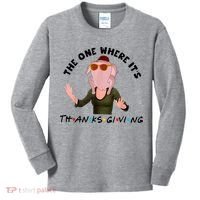 The One Where It's Thanksgiving Friends Monica Turkey Head Kids Long Sleeve Shirt thumb 0