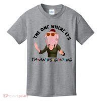 The One Where It's Thanksgiving Friends Monica Turkey Head Kids T-Shirt thumb 0
