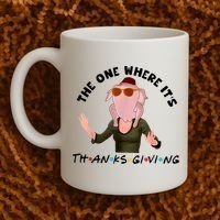 The One Where It's Thanksgiving Friends Monica Turkey Head Coffee Mug thumb 2