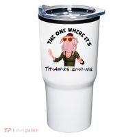The One Where It's Thanksgiving Friends Monica Turkey Head Tumbler thumb 0