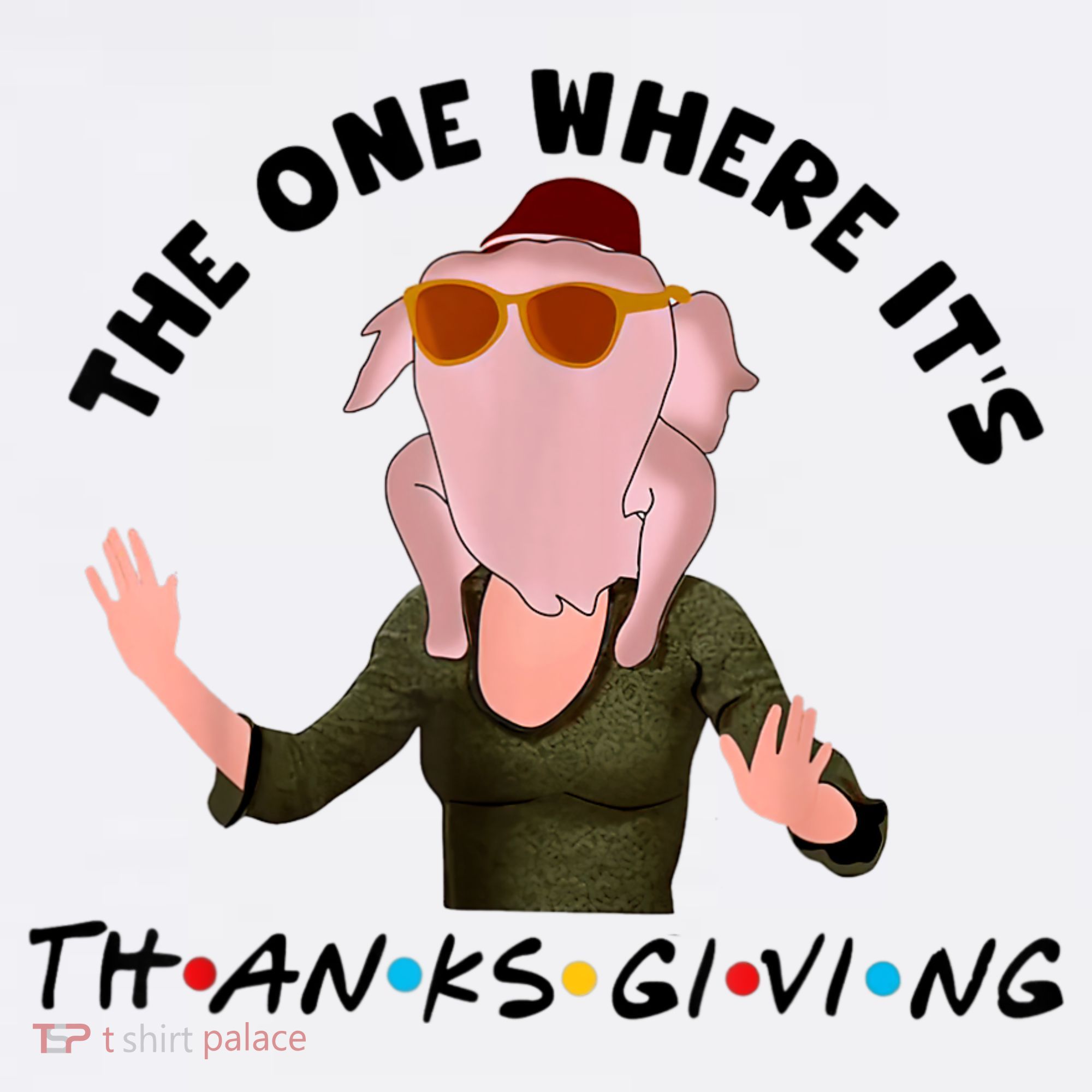 The One Where It's Thanksgiving Friends Monica Turkey Head Tumbler
