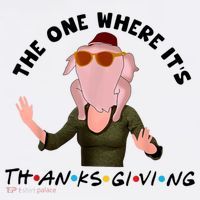 The One Where It's Thanksgiving Friends Monica Turkey Head Mousepad thumb 1