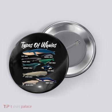 Types Of Whales Button