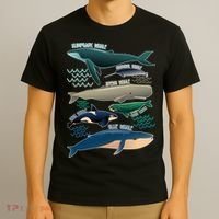 Types Of Whales Save The Whales T-Shirt thumb 3