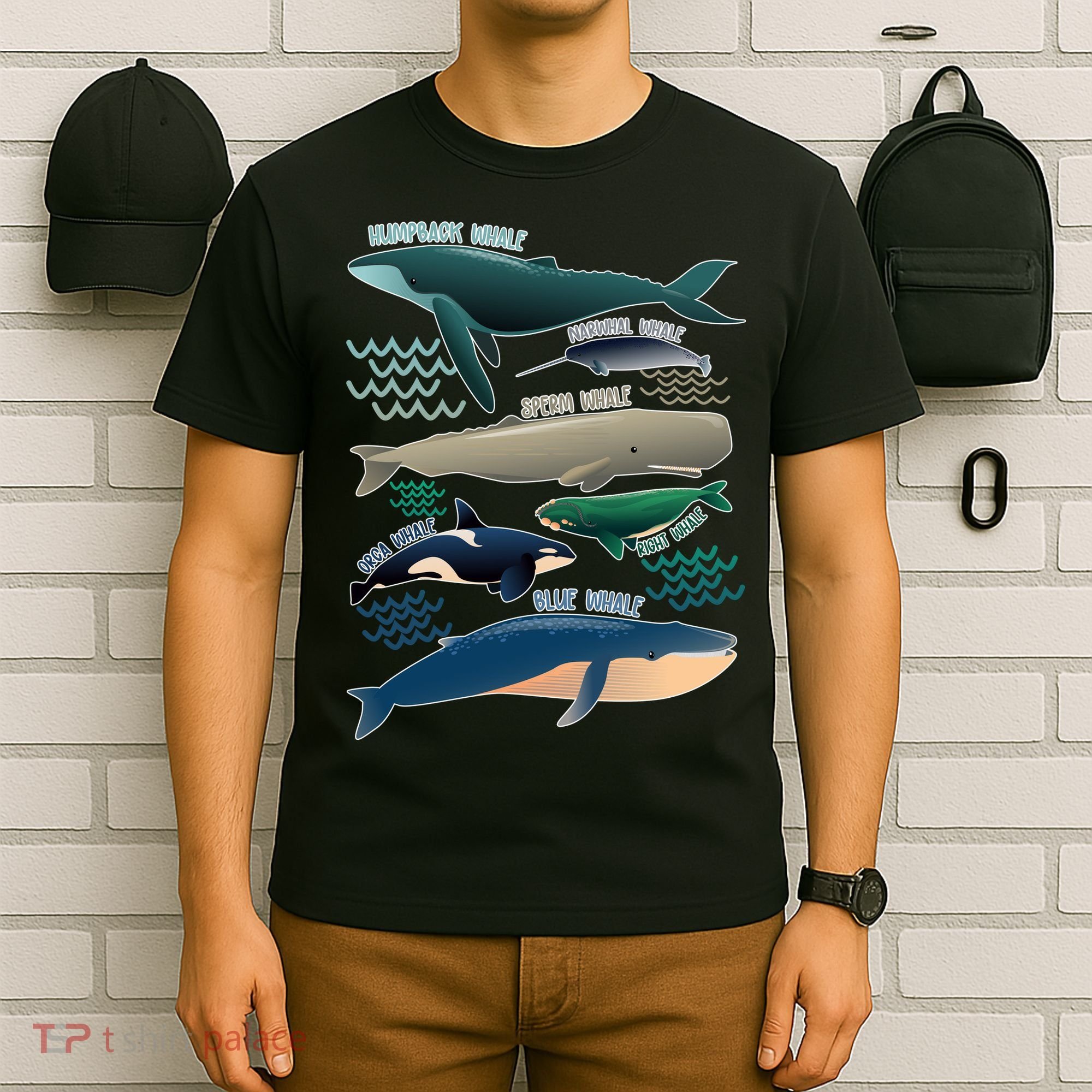 Types Of Whales Save The Whales T-Shirt