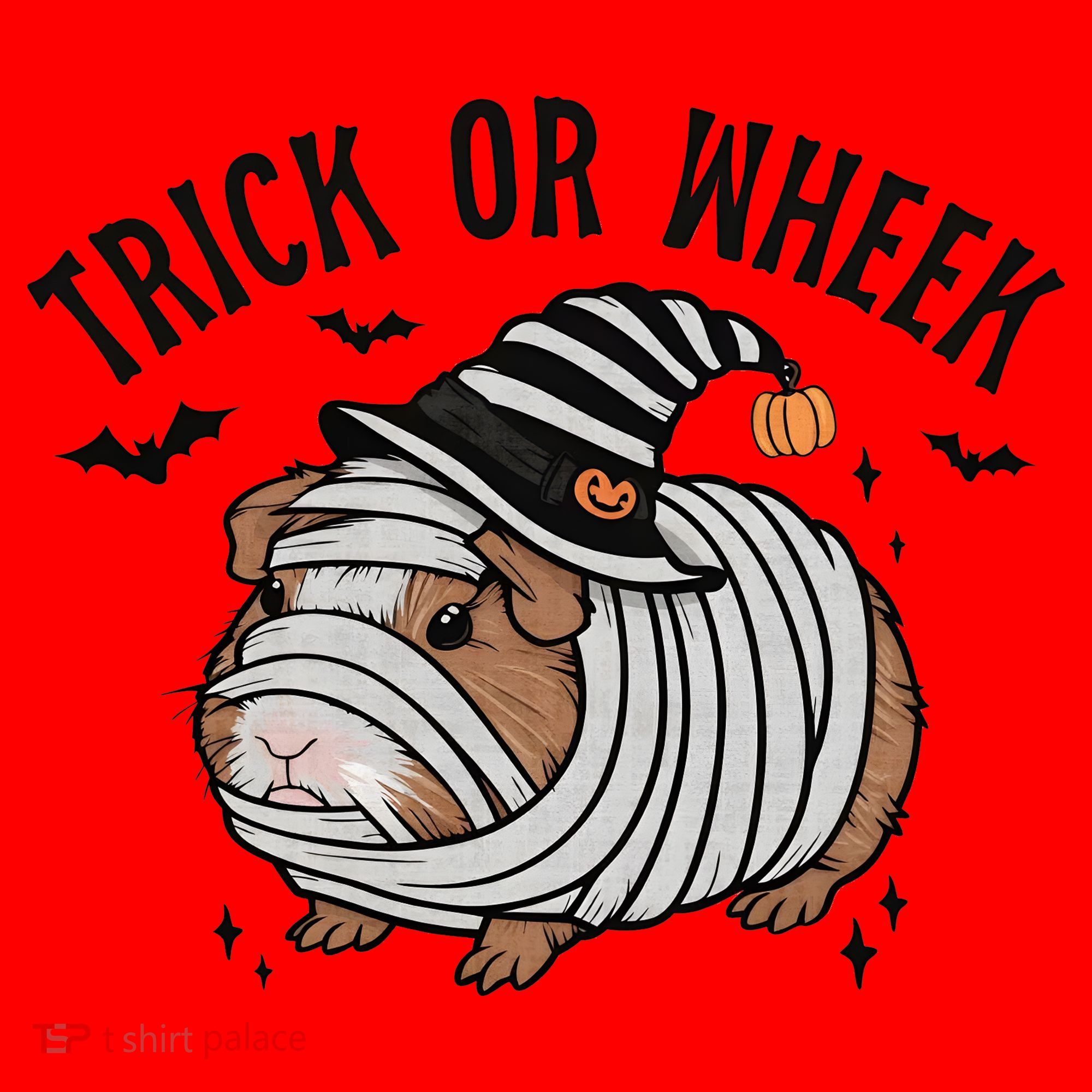 Trick Or Wheek Halloween Guinea Pig Santa Hat