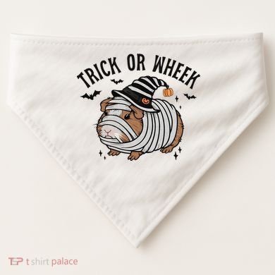 Trick Or Wheek Halloween Guinea Pig USA-Made Doggie Bandana
