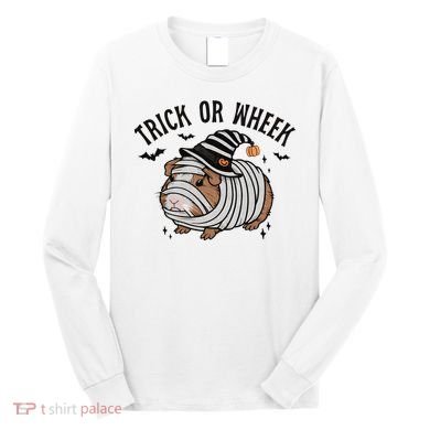 Trick Or Wheek Halloween Guinea Pig Long Sleeve Shirt