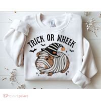 Trick Or Wheek Halloween Guinea Pig Sweatshirt thumb 2