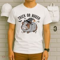 Trick Or Wheek Halloween Guinea Pig T-Shirt thumb 6