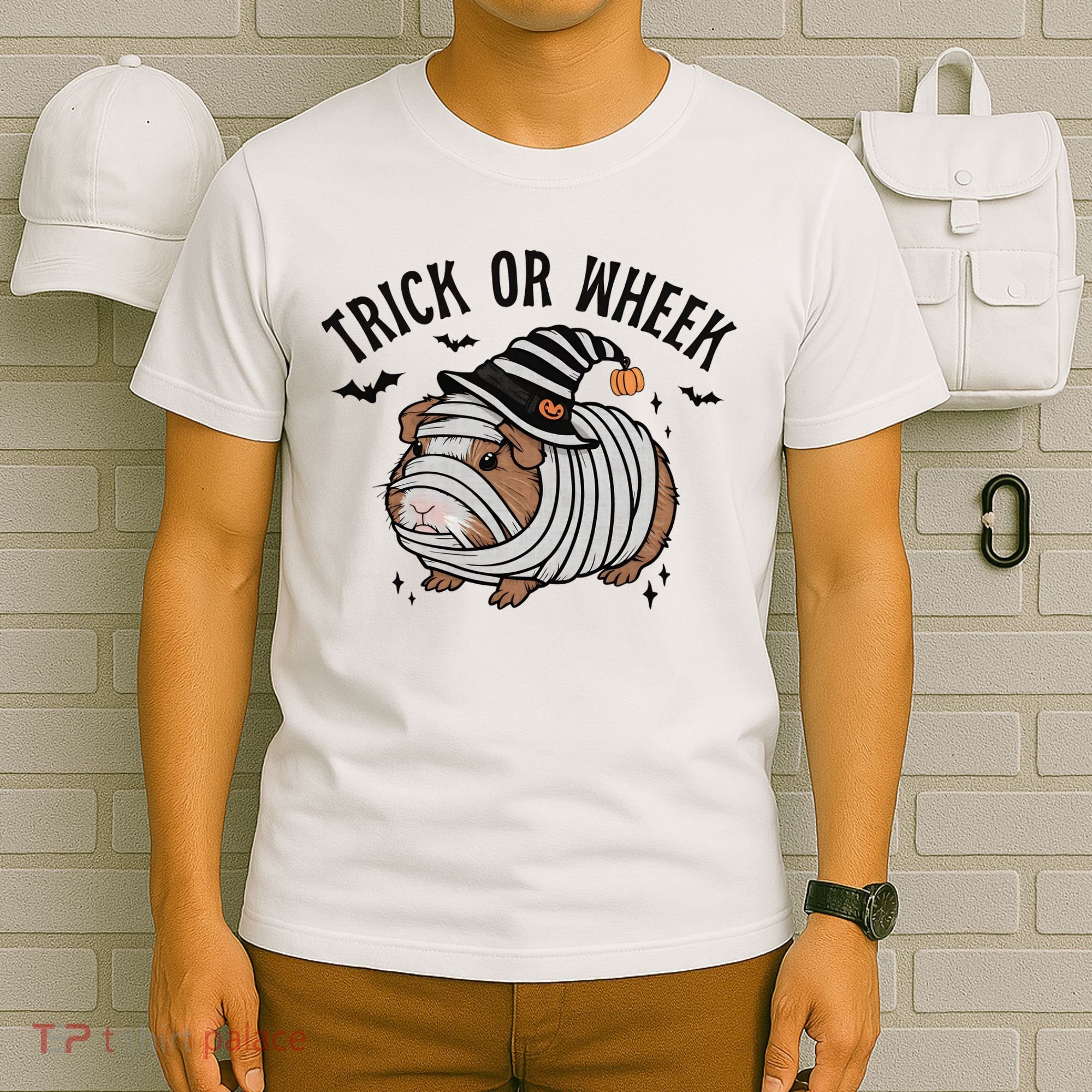 Trick Or Wheek Halloween Guinea Pig T-Shirt