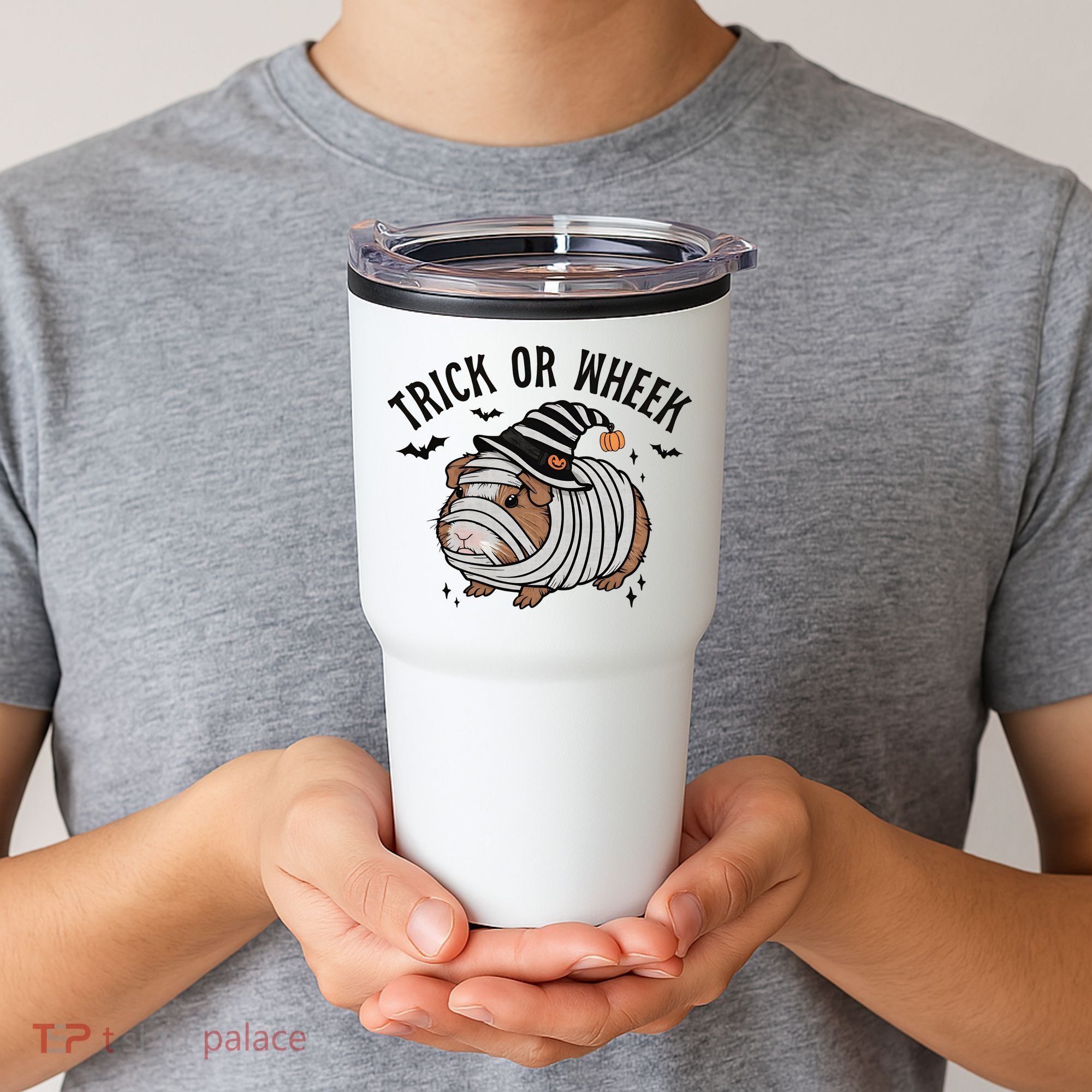 Trick Or Wheek Halloween Guinea Pig Tumbler