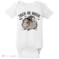 Trick Or Wheek Halloween Guinea Pig Baby Bodysuit thumb 0