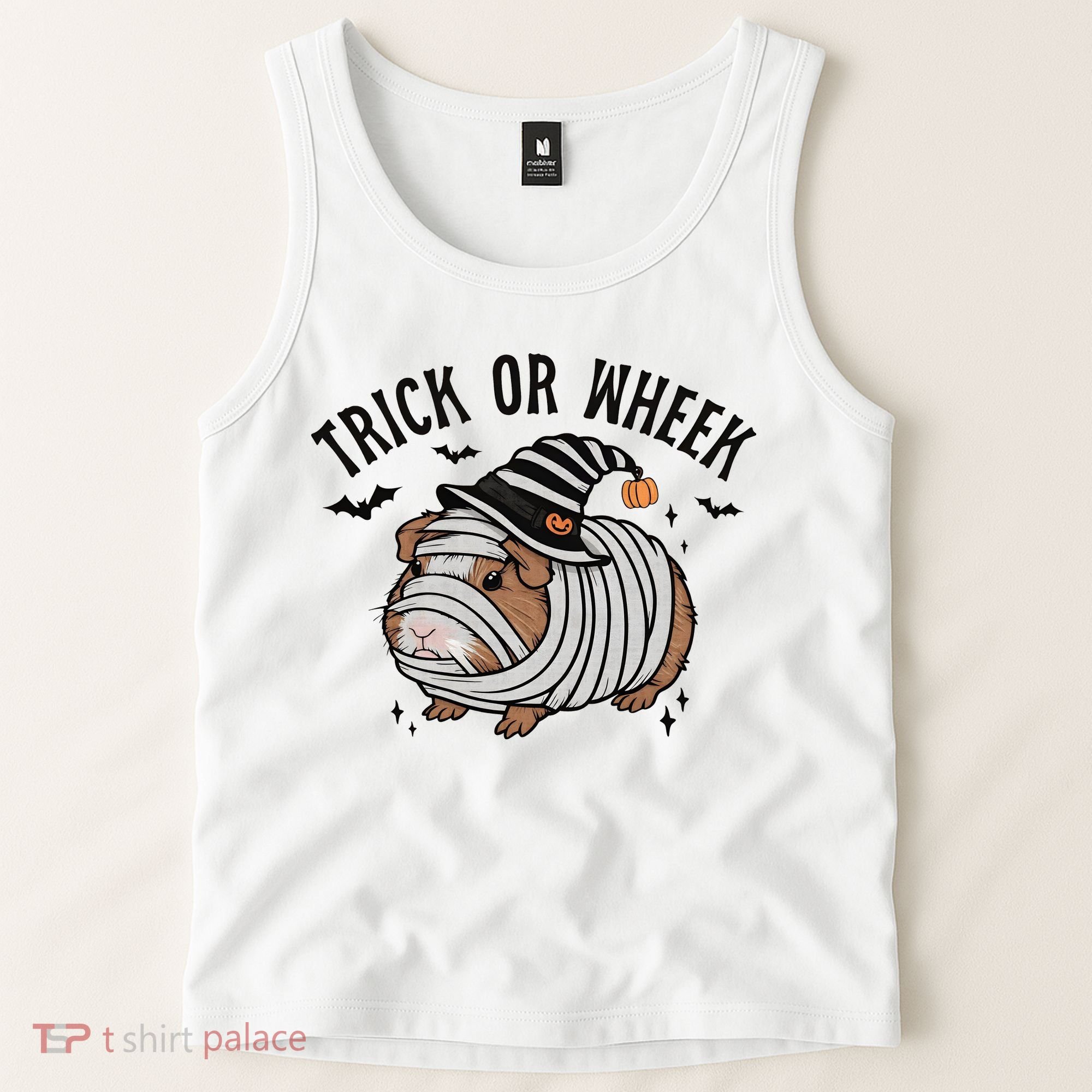 Trick Or Wheek Halloween Guinea Pig Tank Top