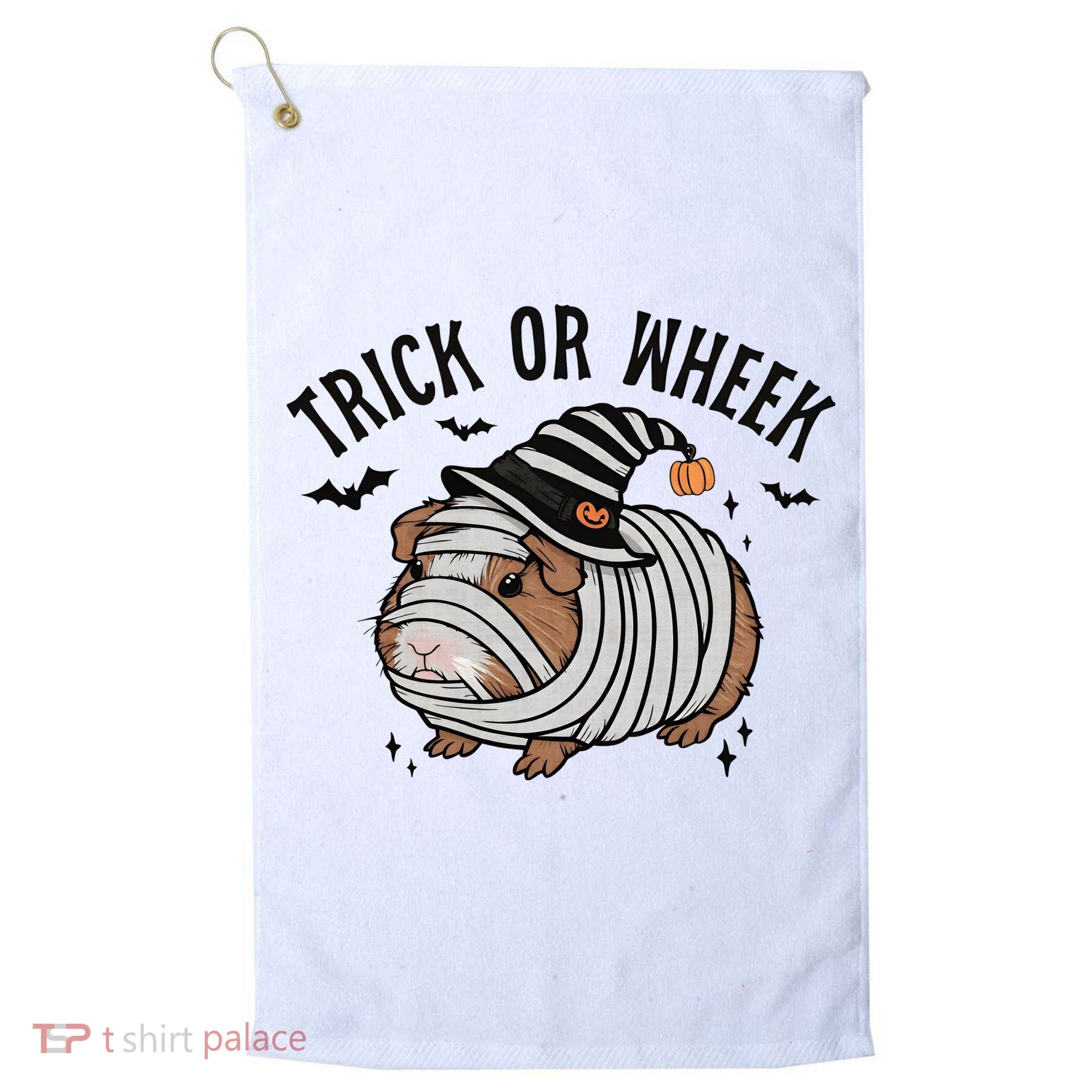 Trick Or Wheek Halloween Guinea Pig Golf Towel