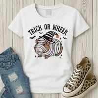 Trick Or Wheek Halloween Guinea Pig Women's T-Shirt thumb 3
